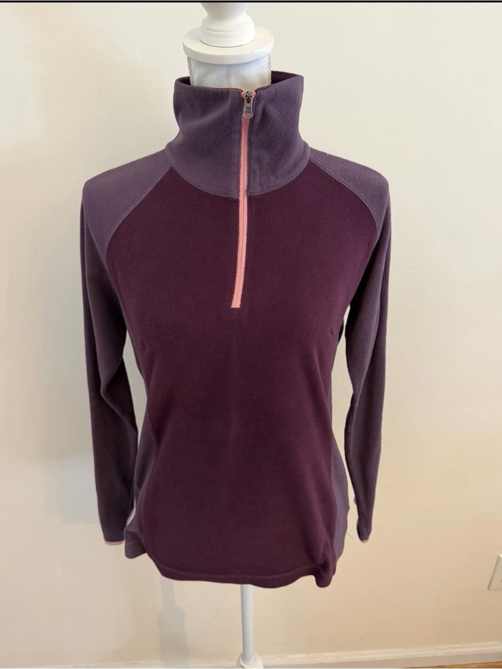 Columbia Womens Dahlia Purple Glacier Fleece Sweatshirt Size small